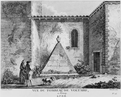 Graf van Voltaire in Ferney, gegraveerd door Jacques Philippe Le Bas (1707-83) door Michel Vincent Brandoin or Brandouin